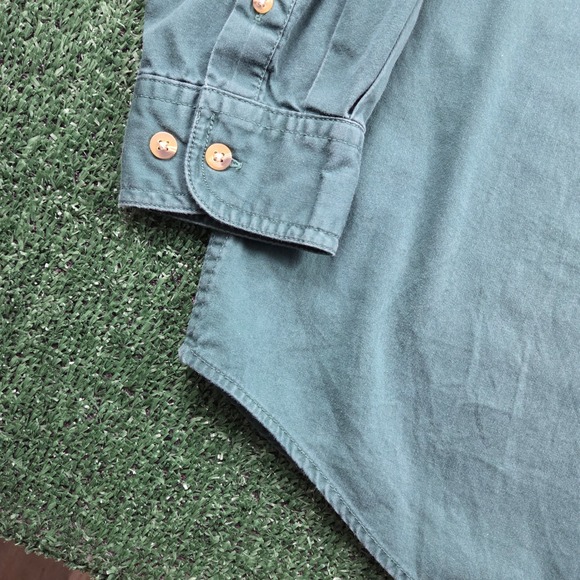 Vintage Green Bay Packers CSA Mens XL Green Cotton Button Down Shirt NFL Logo - Picture 5 of 8